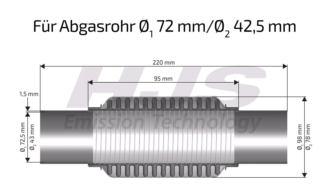 Reperationsrør - interFLEX connector
