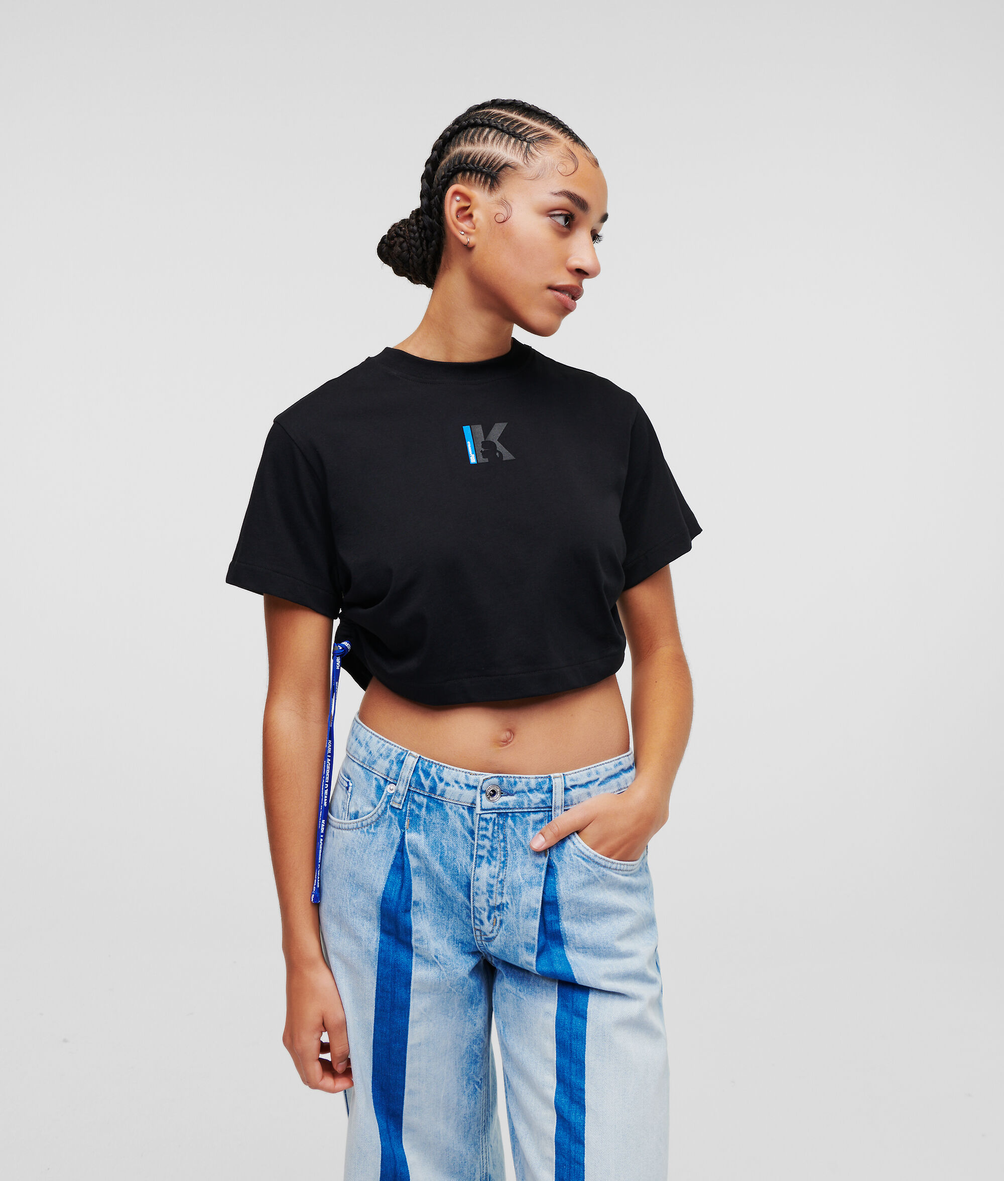 T-SHIRT BOXY FRONCÉ KLJ