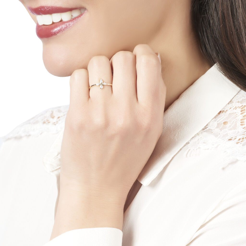 Bague Raskia Or Jaune Diamant