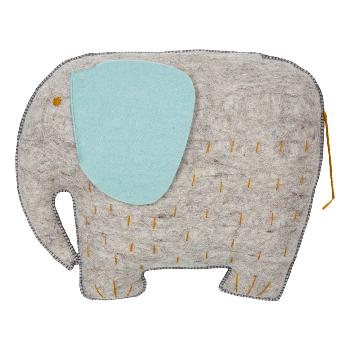 Muskhane Coussin Pasu Eléphant en feutre