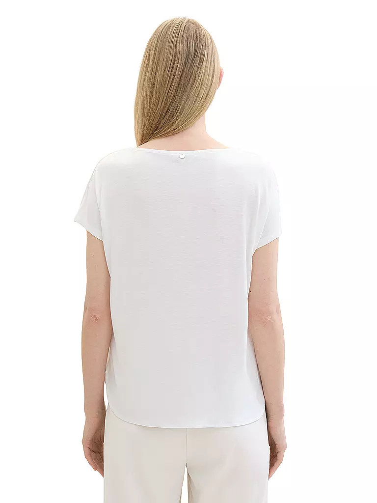 TOM TAILOR T-Shirt weiss