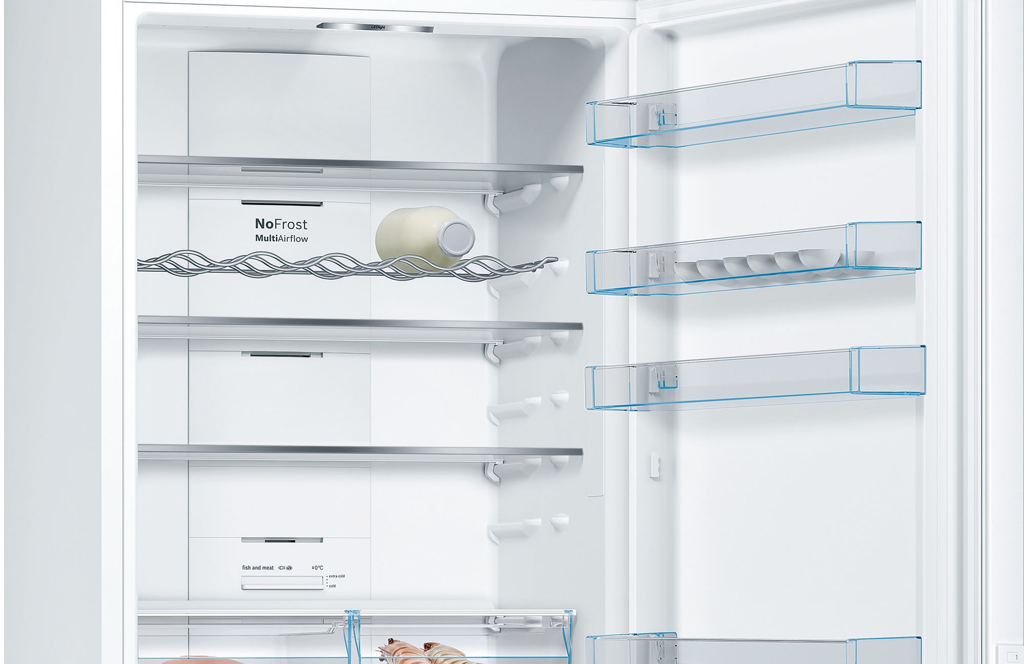 Refrigerador Combinado Independente Série 4 203 x 70 cm Branco KGN49XWDP