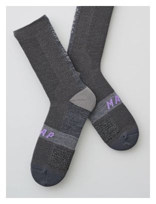 Chaussettes Merino Maap Alt_Road Gris