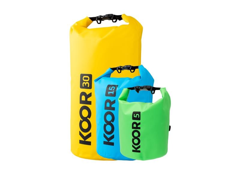 KOOR Dry Bag Zaaino Schwarz 30 l Wasserdichter Schwimmsack