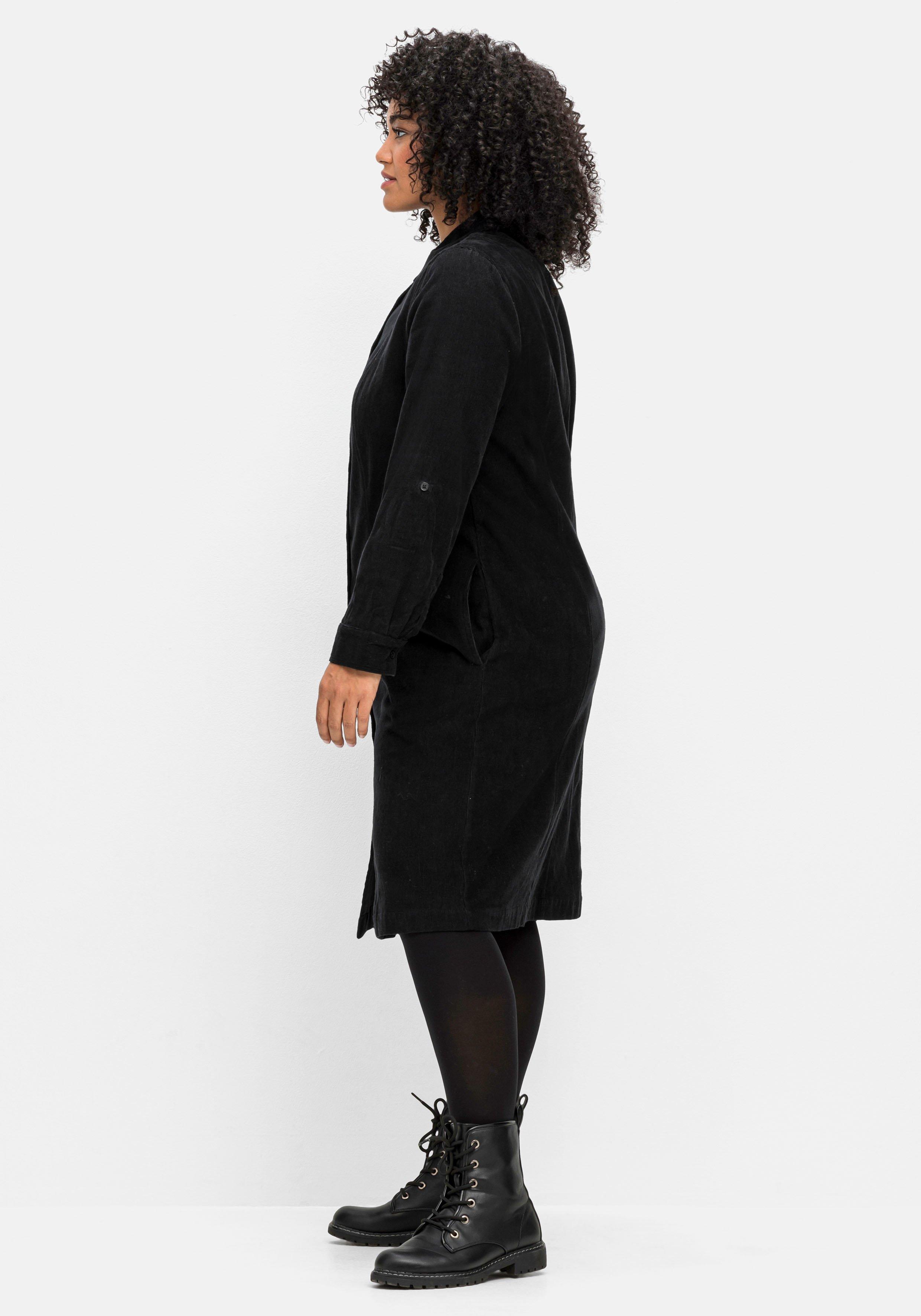 Hemdblusenkleid aus weichem Cord