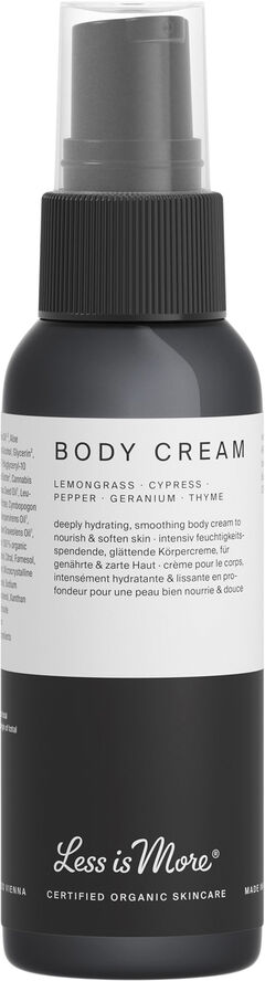Less Is More Organic Body Cream Lemongrass