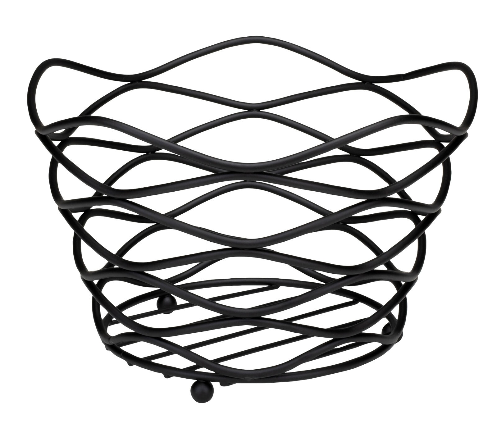 JUSTINUS Obstkorb 26 cm schwarz