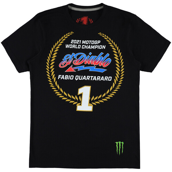 Fabio Quartararo - T-shirt World Champion Noir