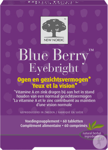 New Nordic Blue Berry Eyebright Complément Alimentaire 60 Comprimés