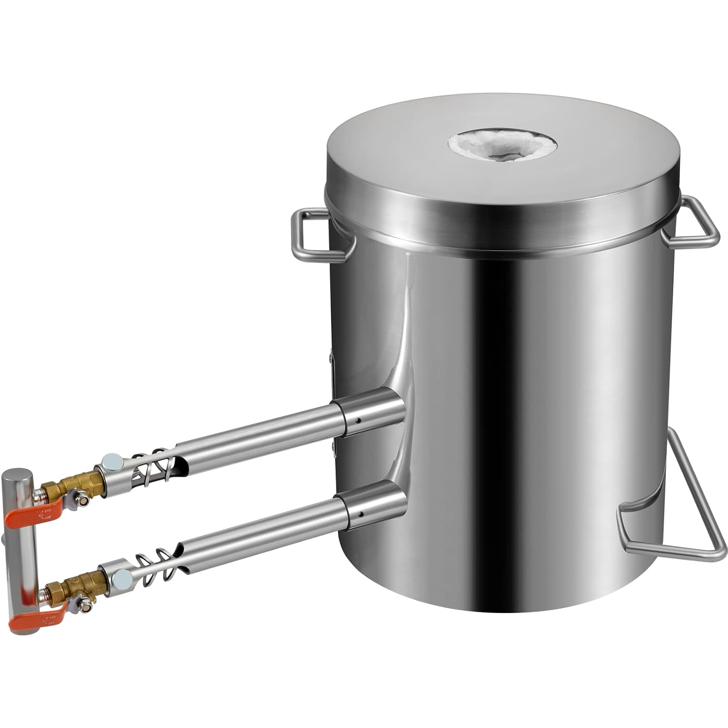 VEVOR Schmelzofen-Propan-Schmiede, 12 kg große Kapazität, Gießerei, Schmiede mit Tiegel und Zange, Edelstahlschmelze, für Metallschrott-Recycling, Gold, Kupfer, Silberguss