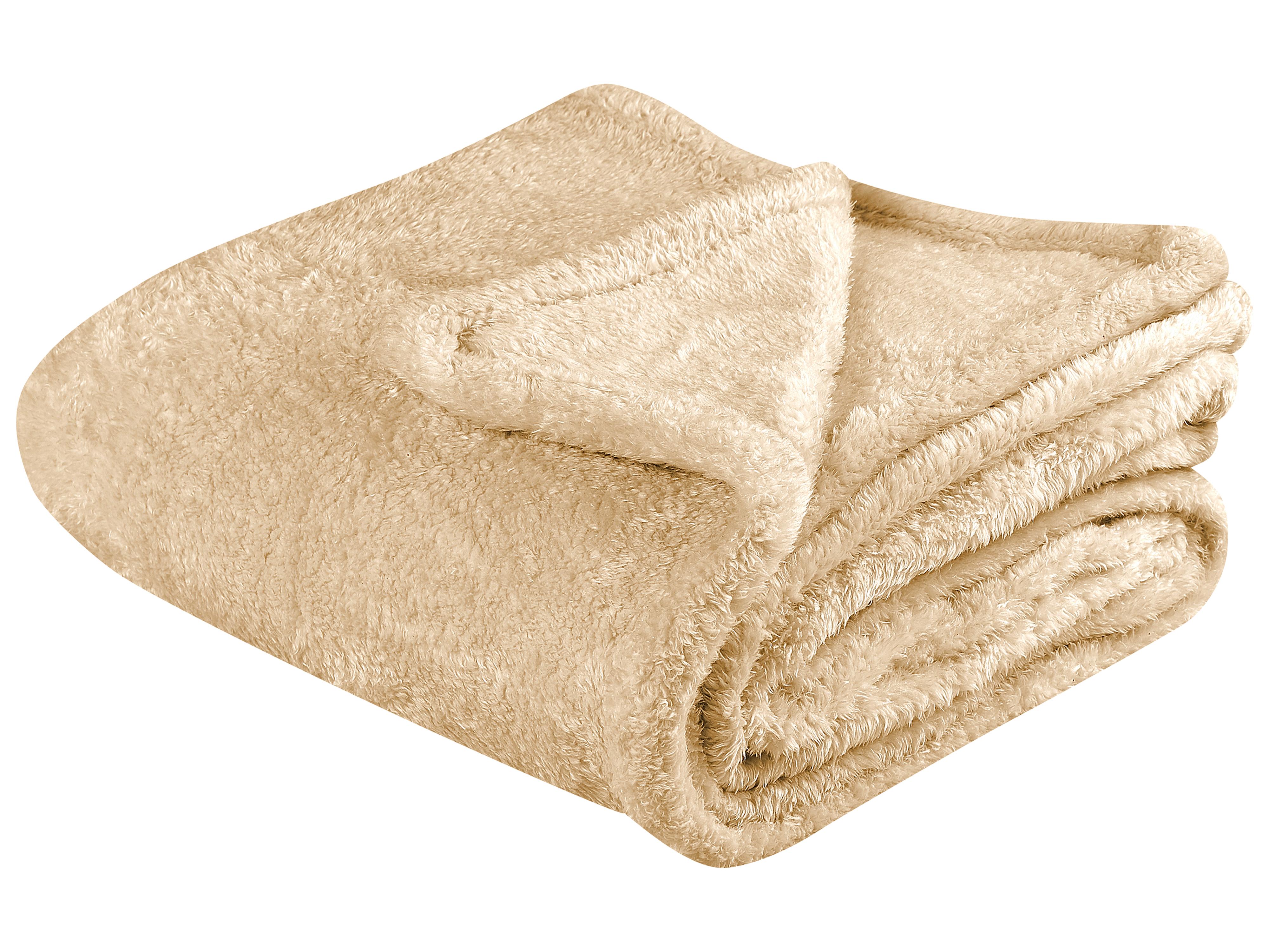 Plaid NAMDU 125 x 150 cm Zandbeige