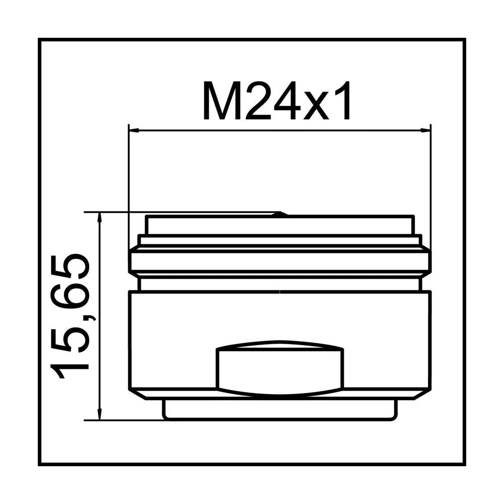Cascade Strahlregler Wasserhahn Aufsatz Mischdüse Armaturen Kopf M24 (10995898) - Schwarz