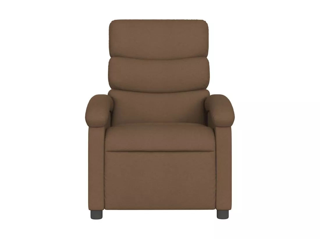 Fauteuil massant inclinable Marron Tissu
