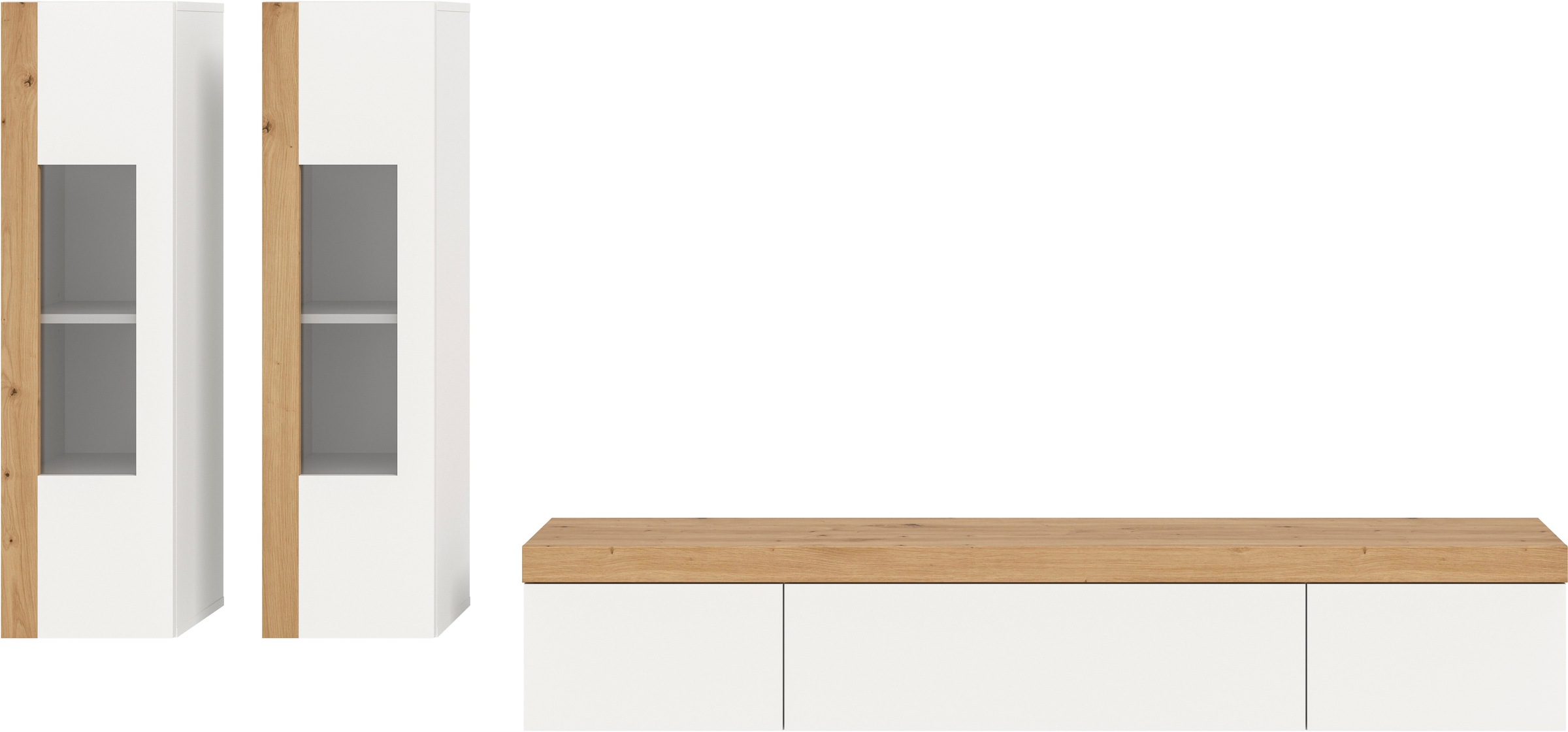 INOSIGN Wohnwand »Svala, Breite 180 cm, Wohnkombination« Set, 3 Stk. tlg.