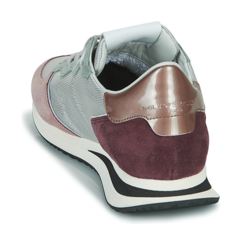 Philippe Model - TROPEZ X LOW WOMAN Gris / Rosa / Morado