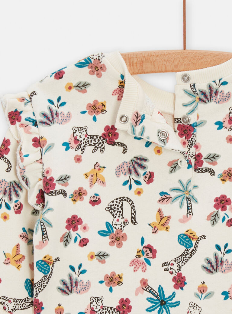 Sweat à motif fantaisie pour bébé fille