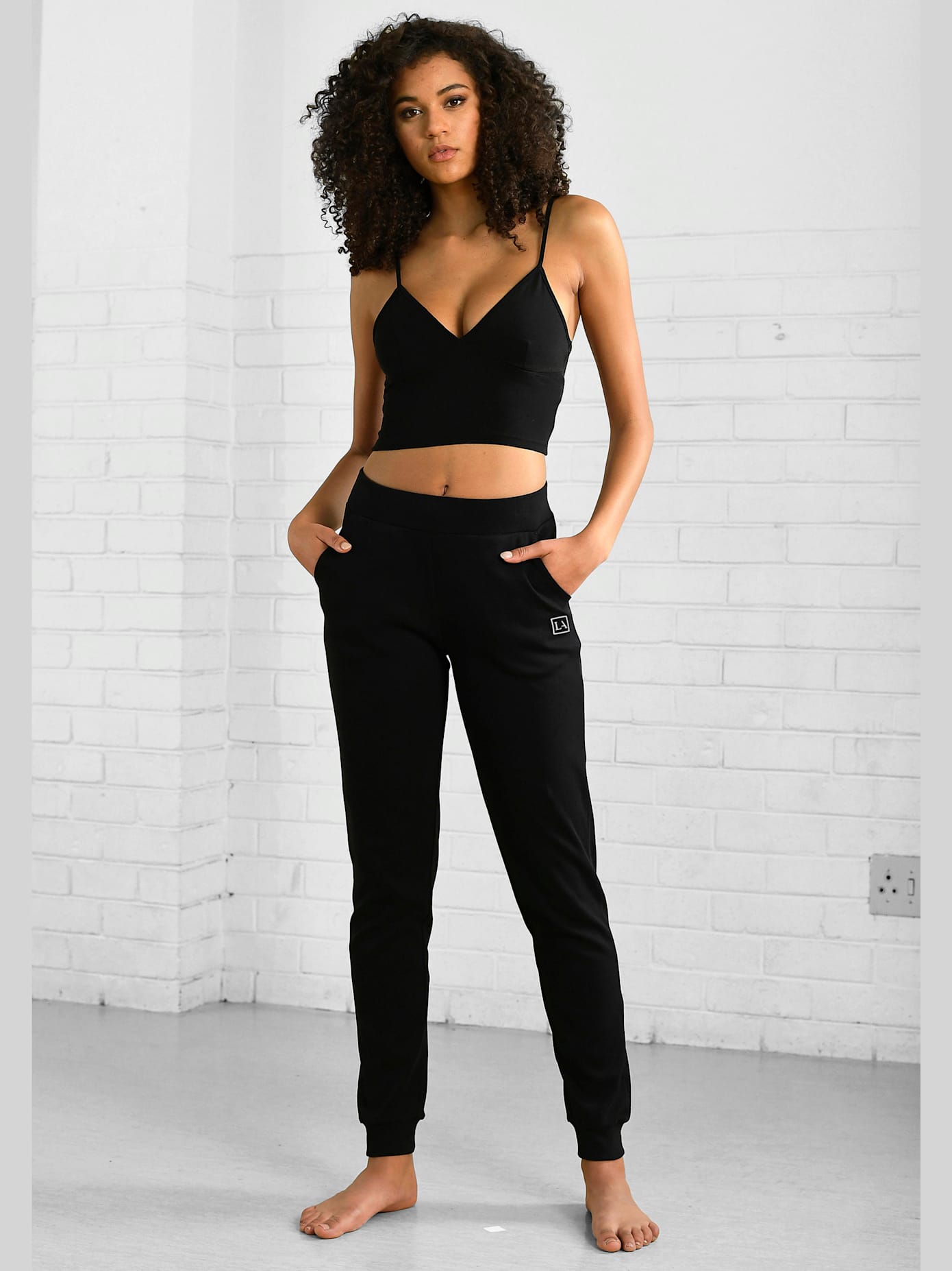 Pantalon de jogging athleleisure, logo imprimé