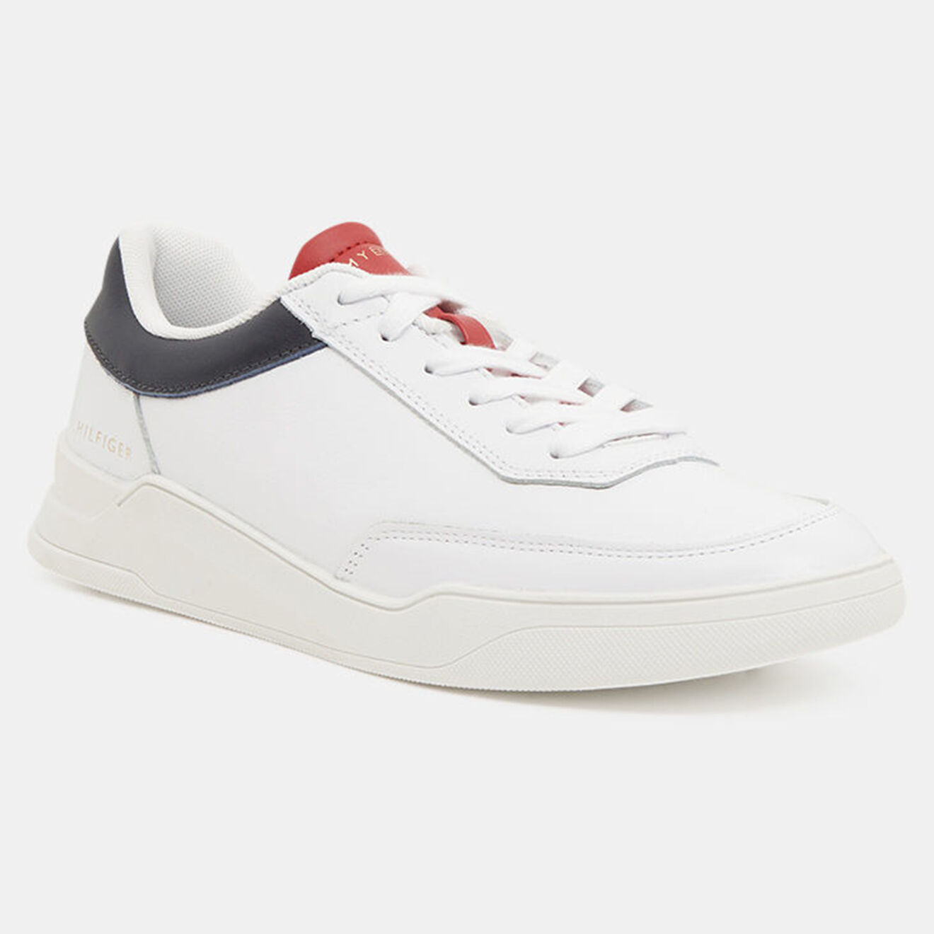 Tommy Hilfiger Baskets en Cuir Elevated Cupsole blanches