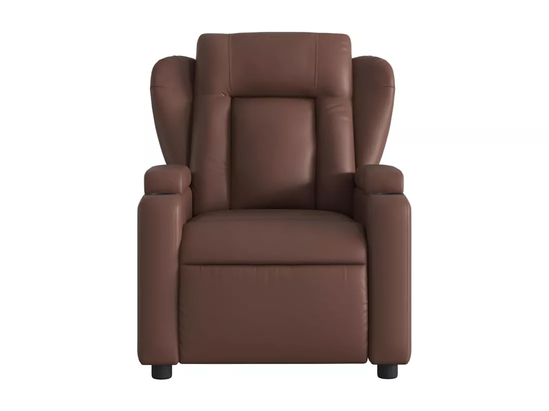 Fauteuil de massage inclinable Marron Similicuir
