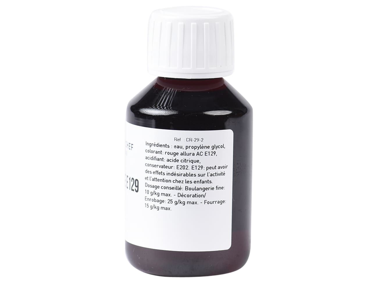 Colorant alimentaire liquide - rouge coquelicot E129 - 58 ml - Meilleur du Chef