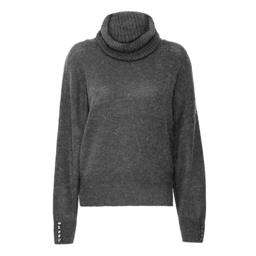 Ichi Kamara Striktrøje, Dark Grey Melange, L