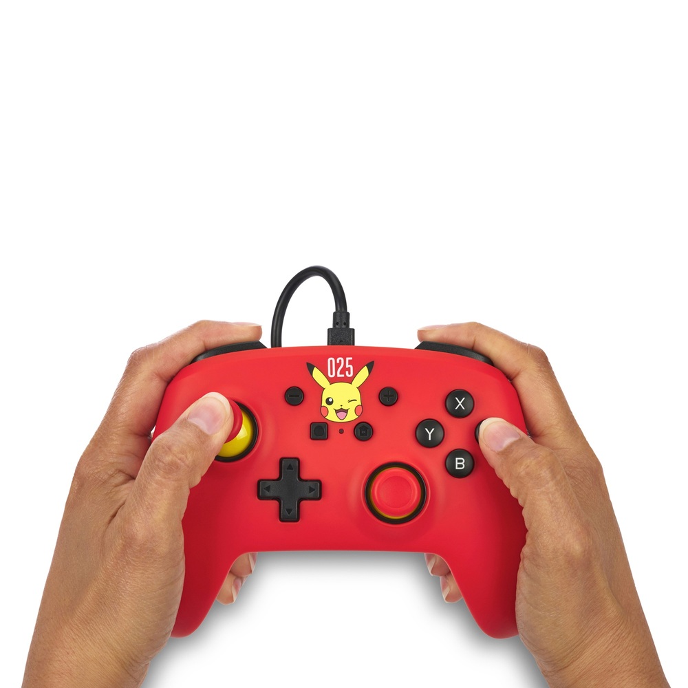 PowerA Kabelgebundener Controller für Nintendo Switch – Lachendes Pikachu