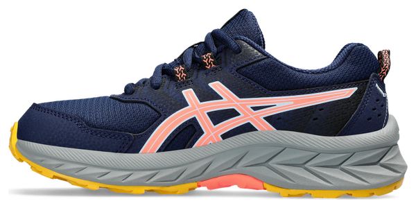Chaussures de Trail Running Enfant Asics Pre Venture 9 GS Bleu Rose