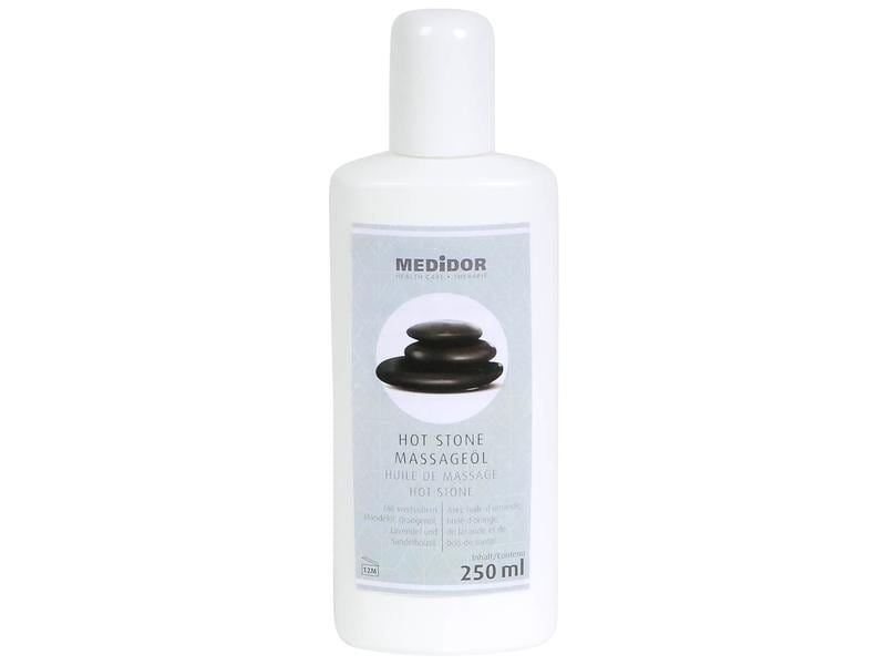 MEDiDOR Massageöl Hot Stone 250 ml Unterstützt die Wirkung der Hot Stone Massage