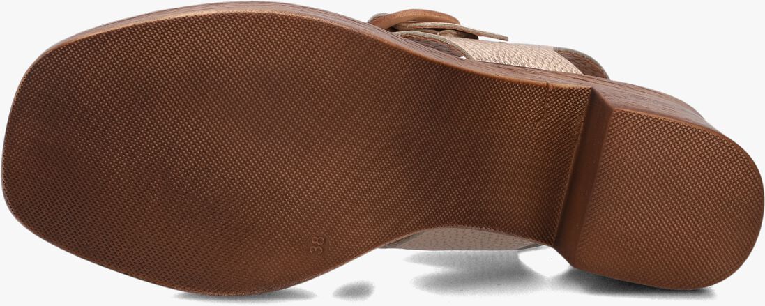 goudkleurig stefano lauran sandalen met hak 930