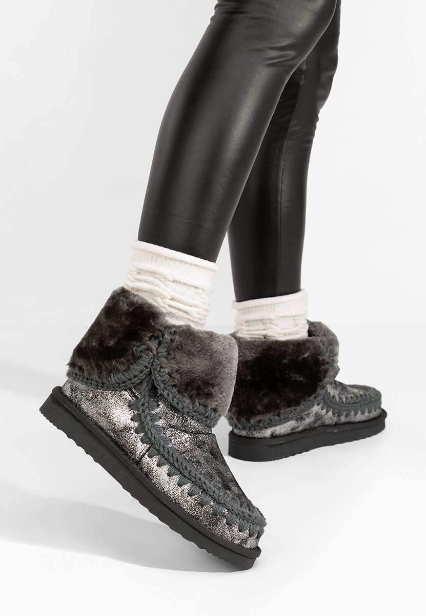 Bottes mocc argent Georgette