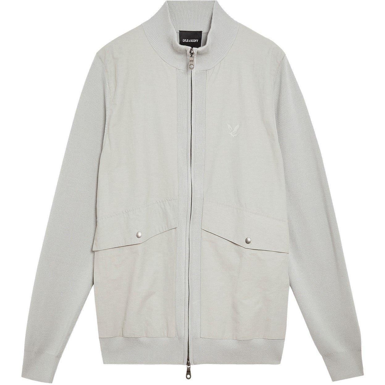 Lyle and Scott Fz Knit Jacket Sn54