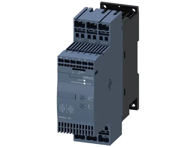 Siemens 3RW3026-2BB04 3RW30262BB04 Enhed til blød start Motorydelse ved 400 V 11 kW 480 V Nominel strøm 25 A