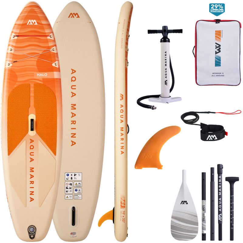Paddle gonflable ultra-leger aqua marina halo tpu 10.0