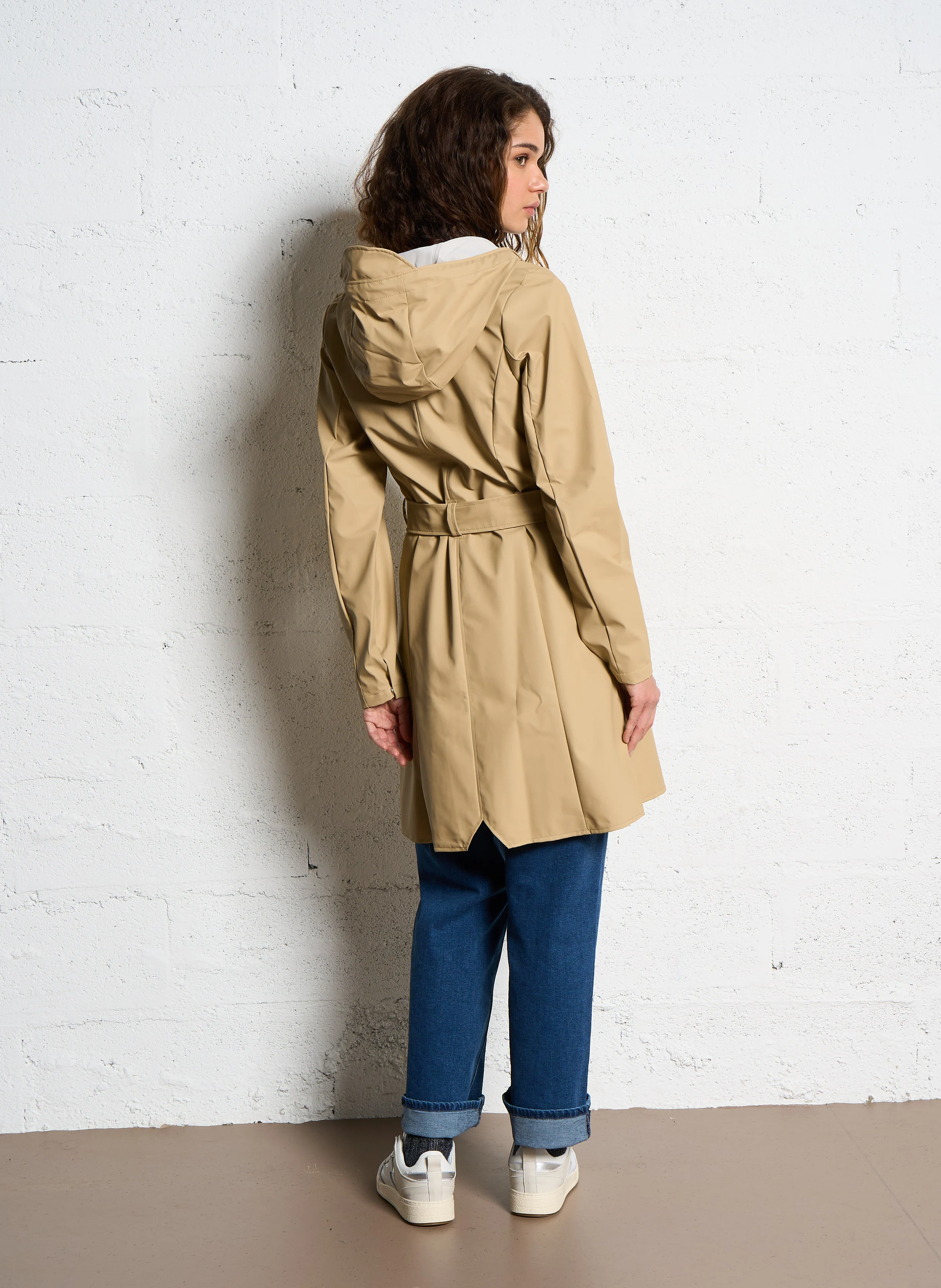 Trench imperméable à capuche | Beige