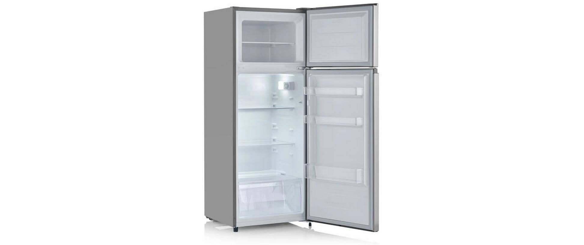 Kühlschrank DT 8761 Silber, Rechts, Wechselbar<br>Kühlschrank mit Gefrierfach