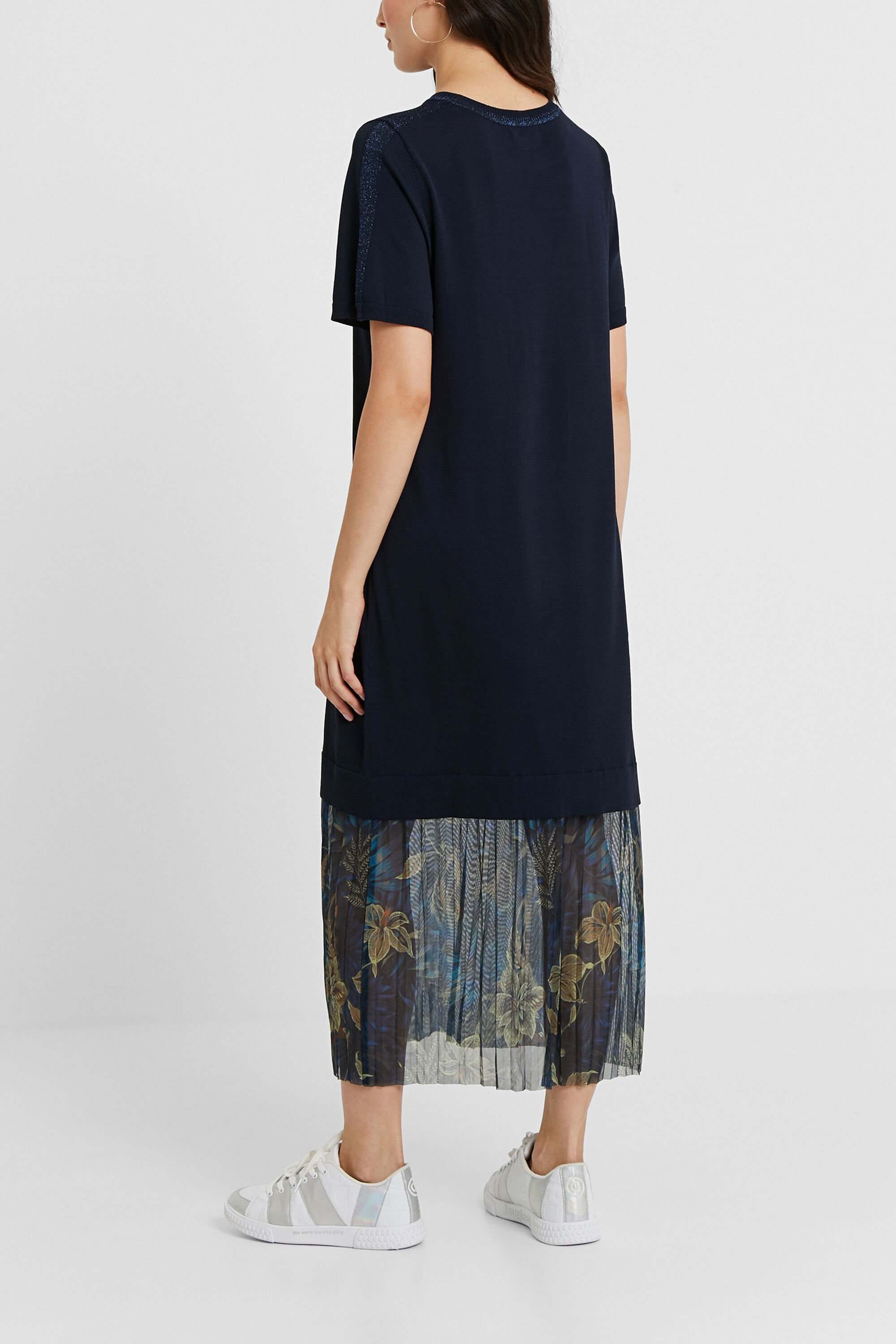 Robe maille fleurs