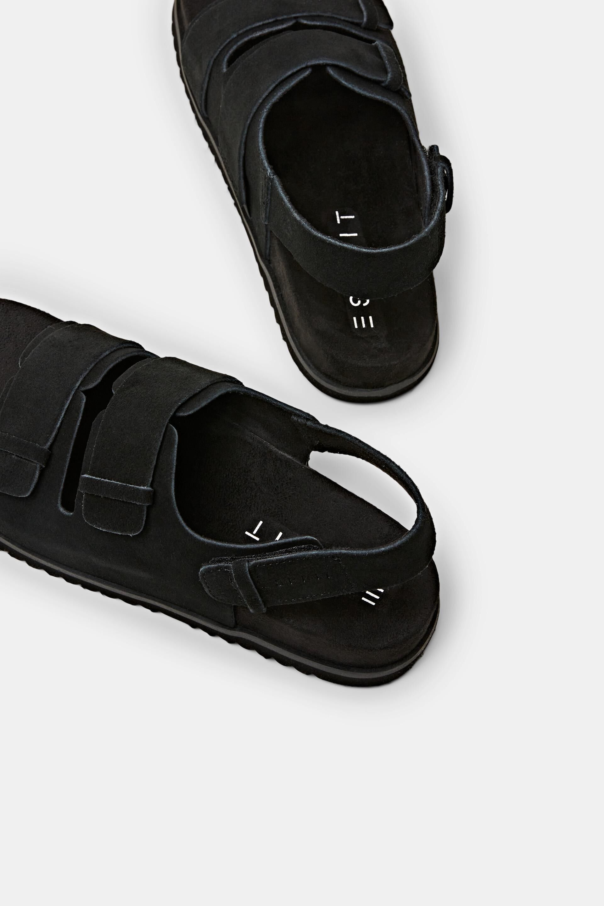 Sandales en cuir suédé