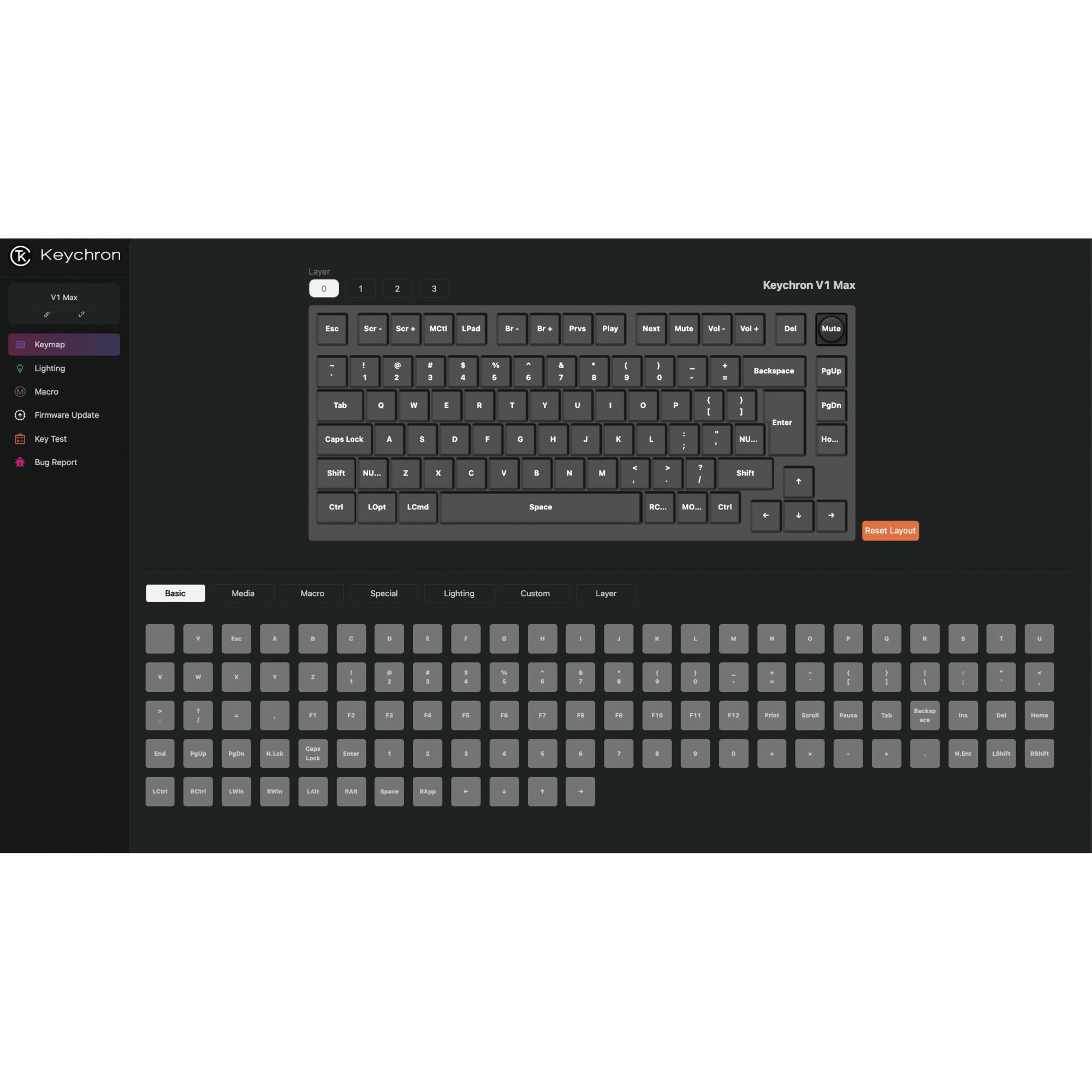 Keychron Gaming-Tastatur V1 Max