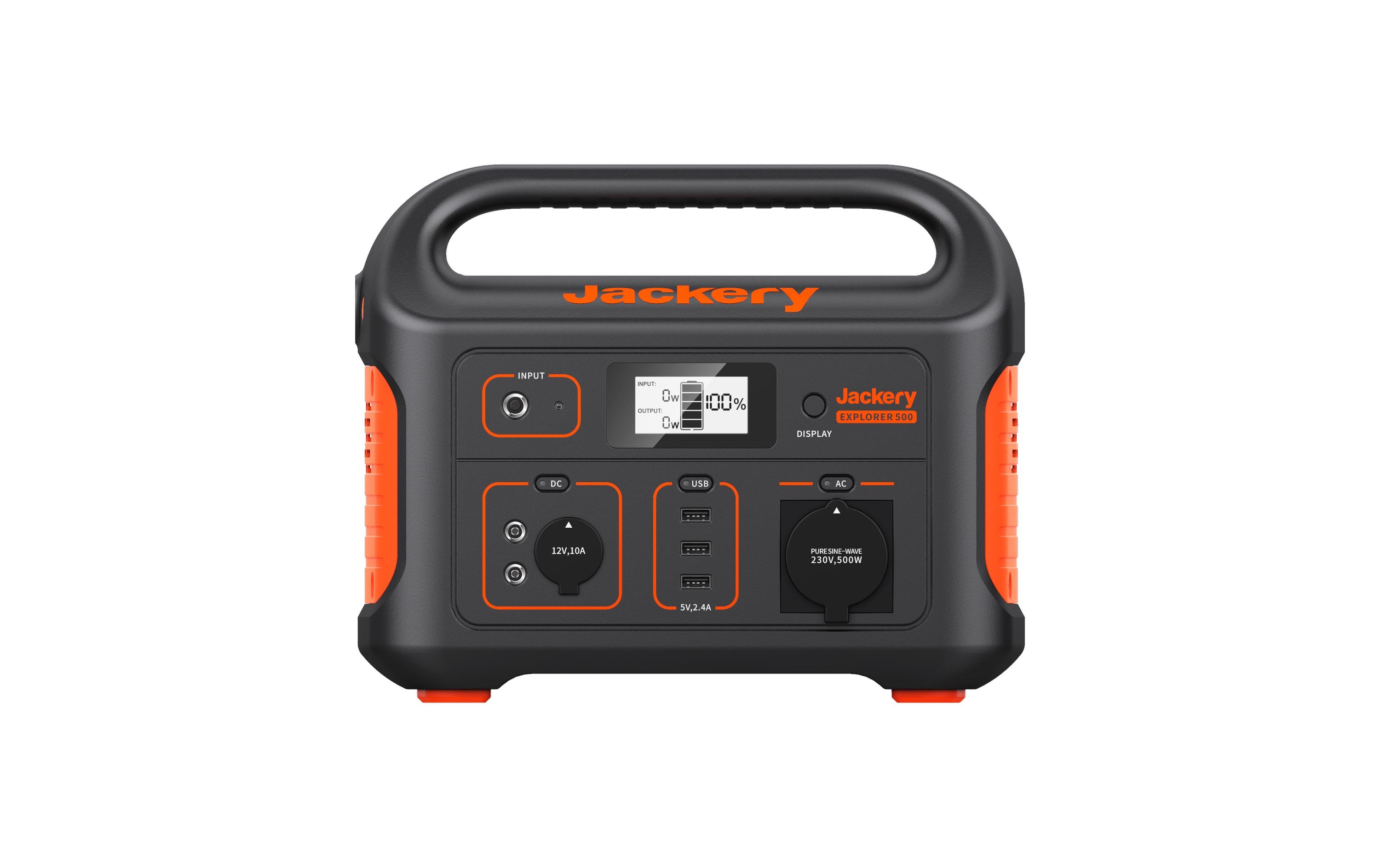 Power Station Explorer 500 518 Wh<br>Mobiler Stromspeicher und Stromgenerator mit 230 V Schuko Steckdose, Solar Generator