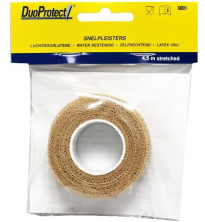 DuoProtect Snelpleisters huidskleur 4.5 meter (1 stuk)