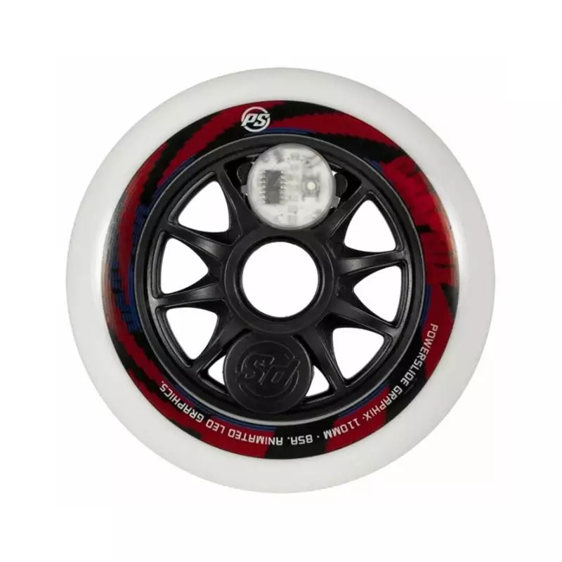 Roue roller POWERSLIDE Graphix 110/85A Colorful (à l´unité)