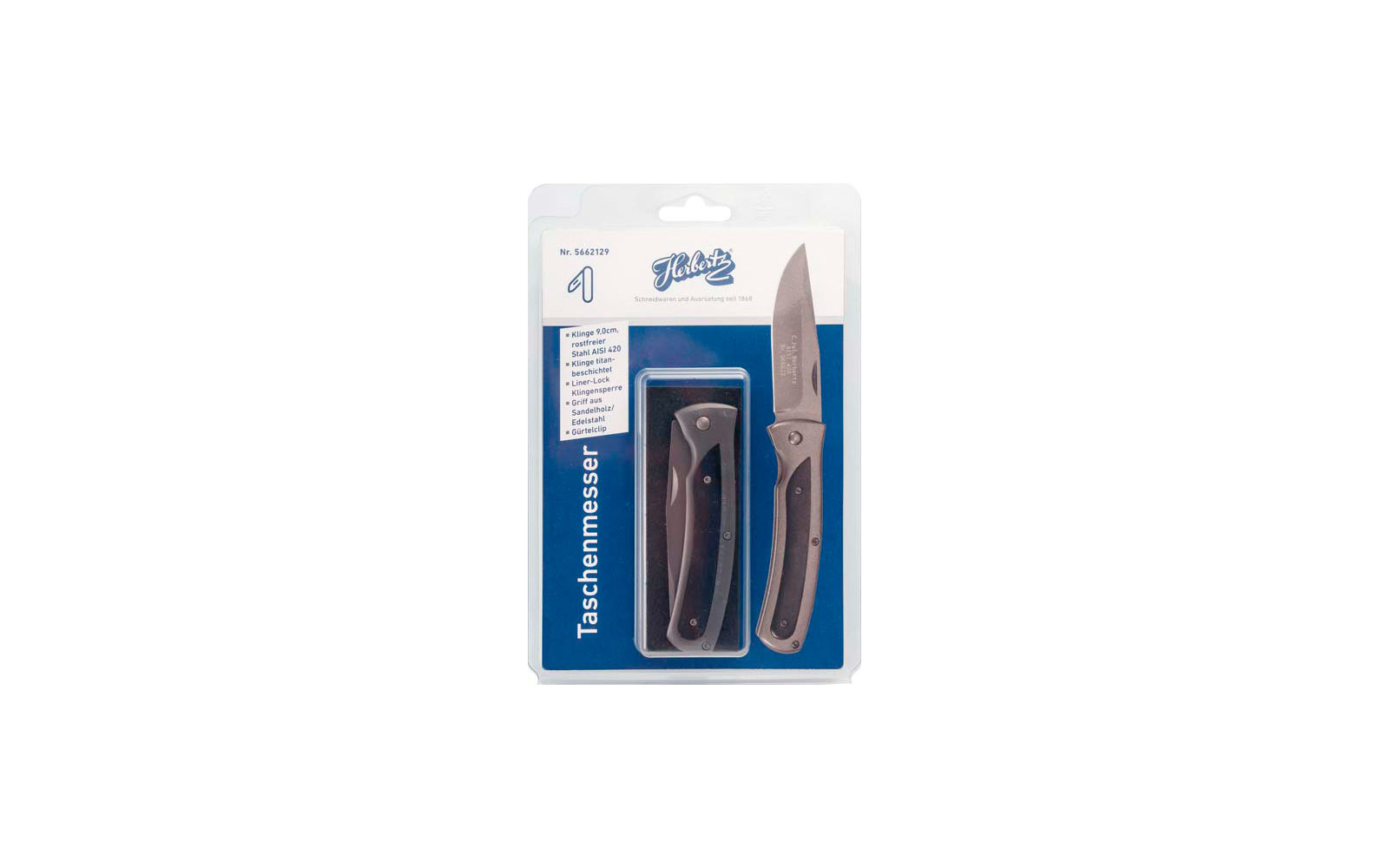 Herbertz Taschenmesser schwarz
