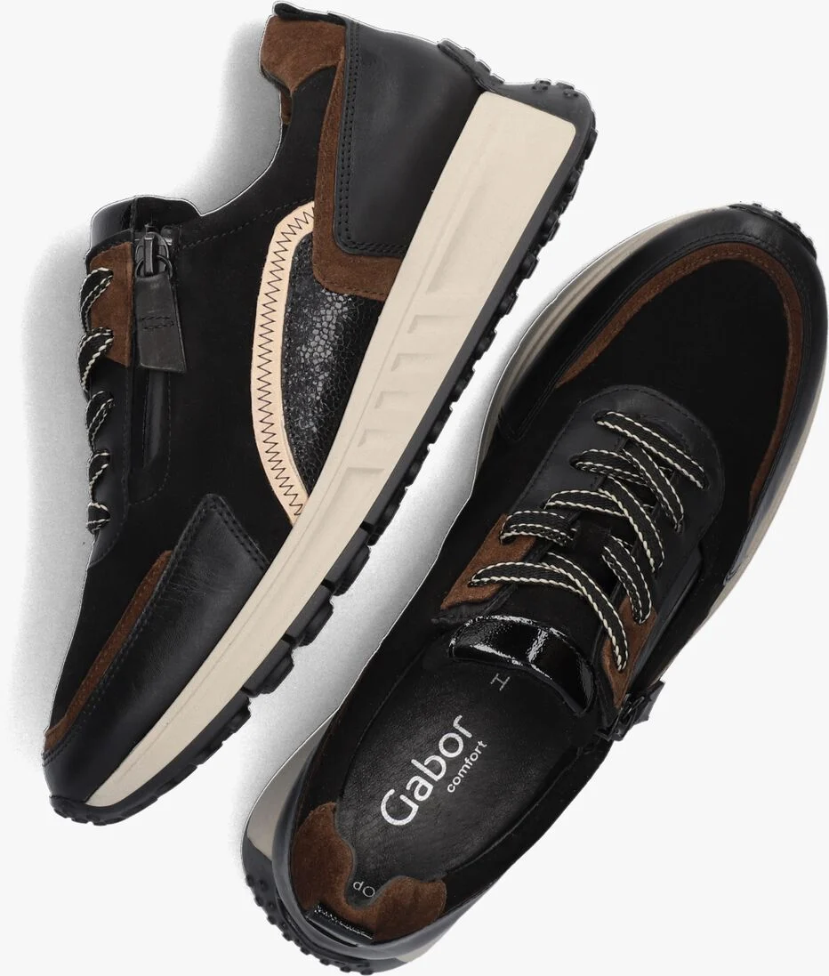 GABOR zwarte gabor lage sneakers 428.1