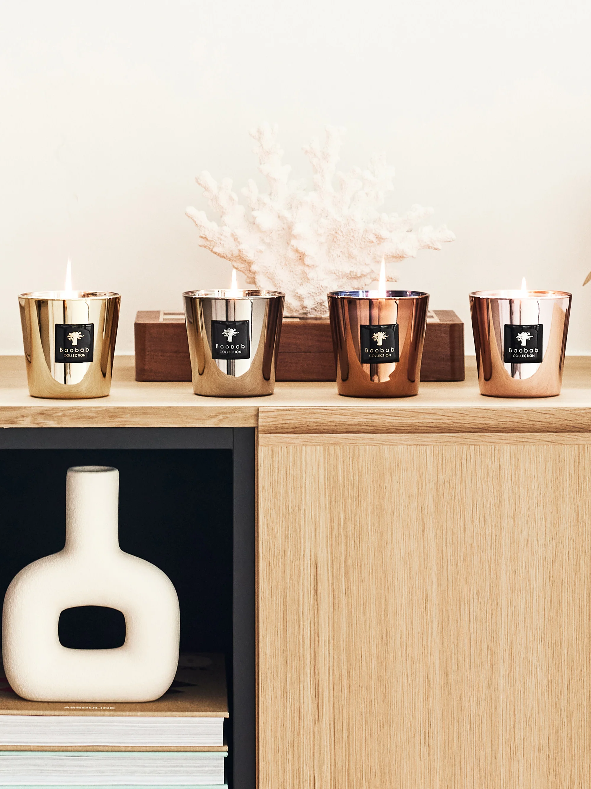 Geurkaars Exclusives (amber, nootmuskaat, vetiver)