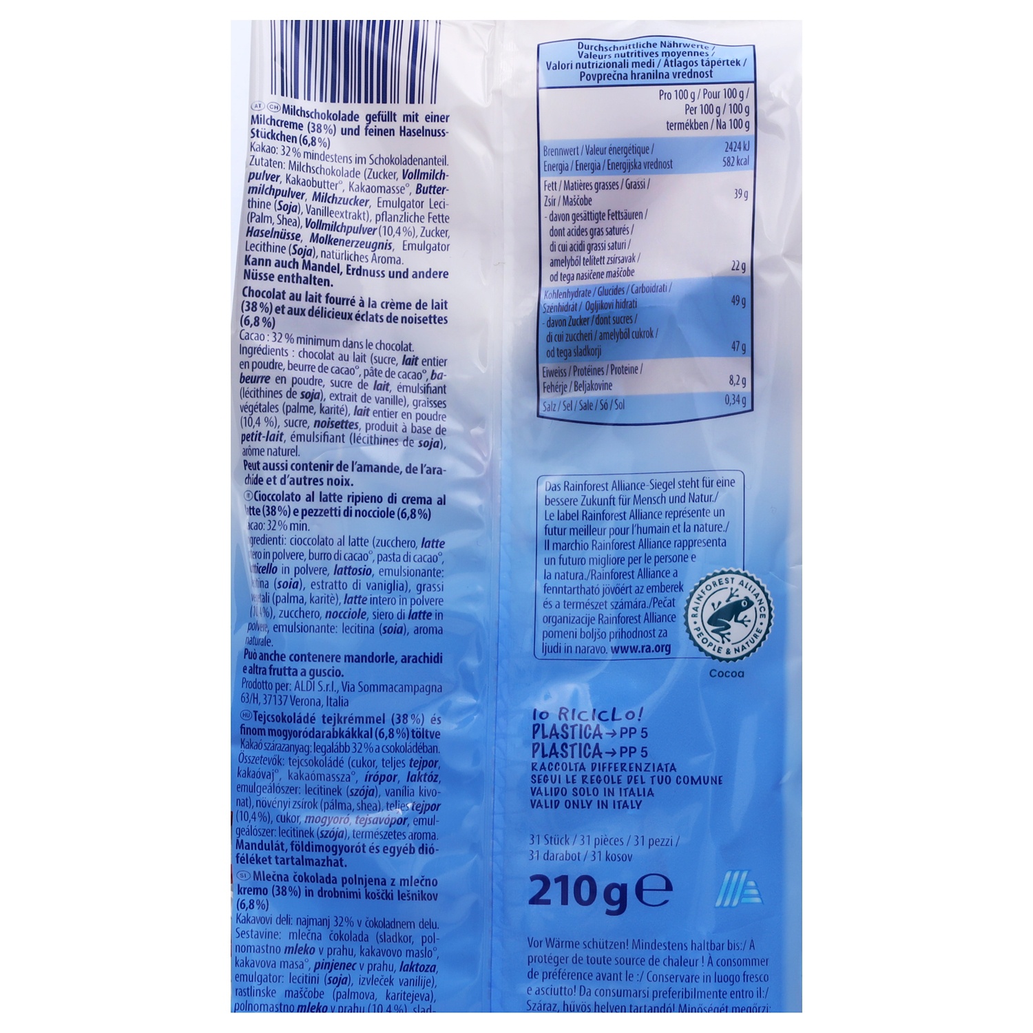 CHOCEUR Milch Mäuse, Milchcreme 210 g