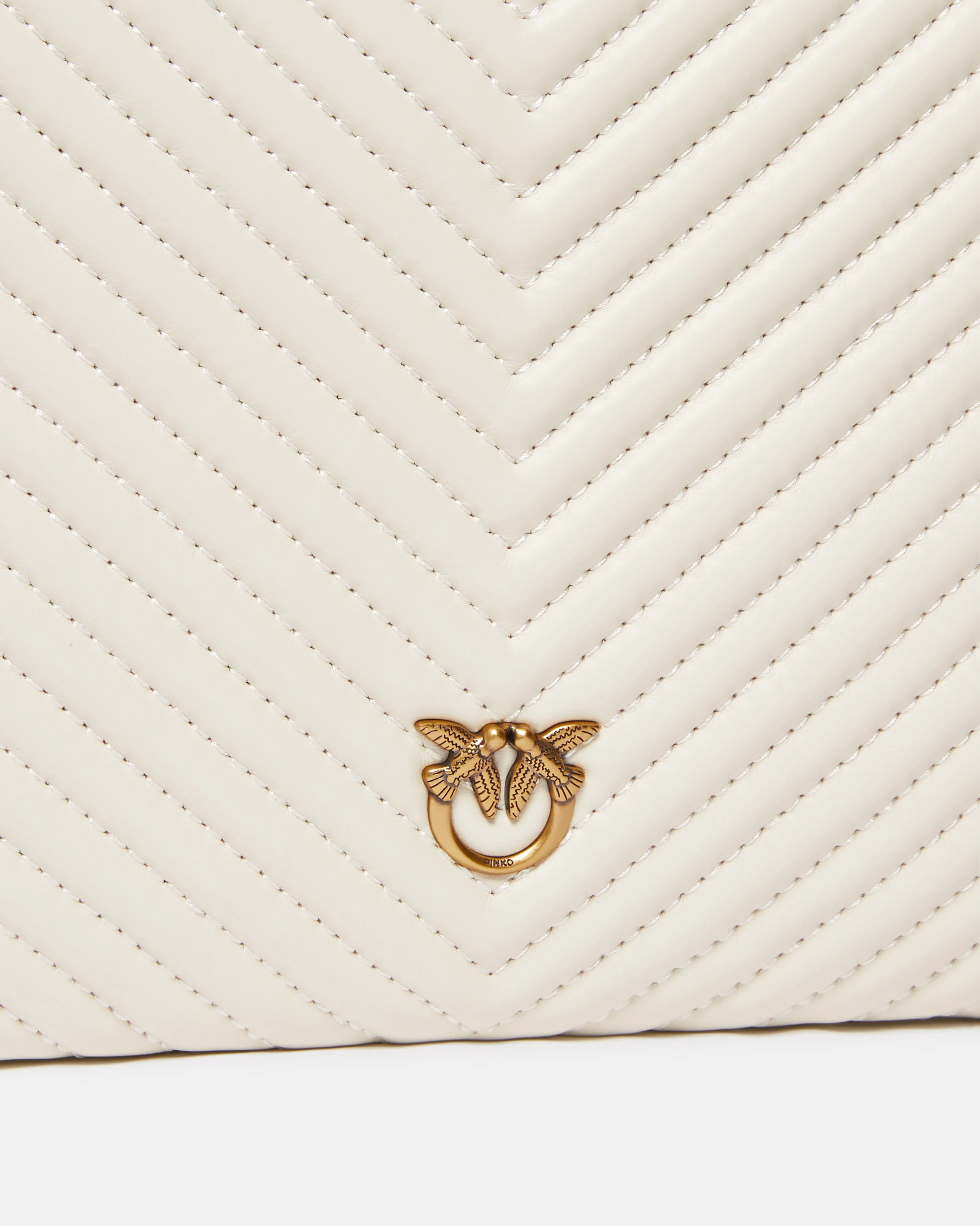 Petit sac enveloppe matelassé | Blanc