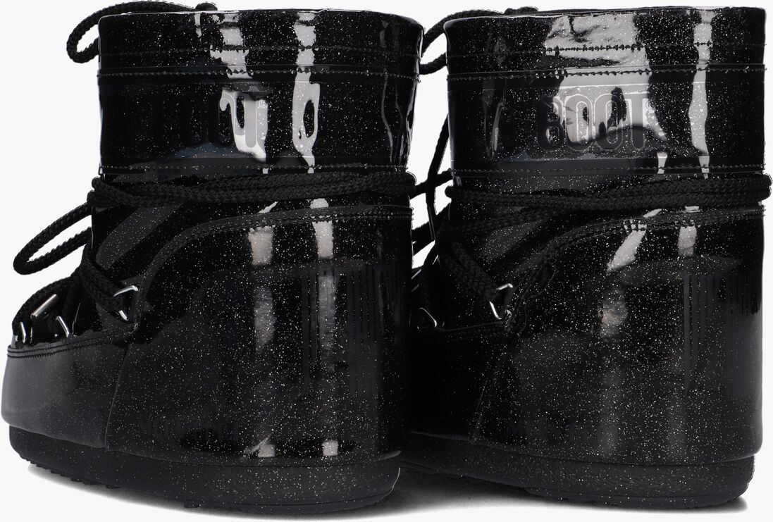 MOON BOOT zwarte moon boot  icon low glitter