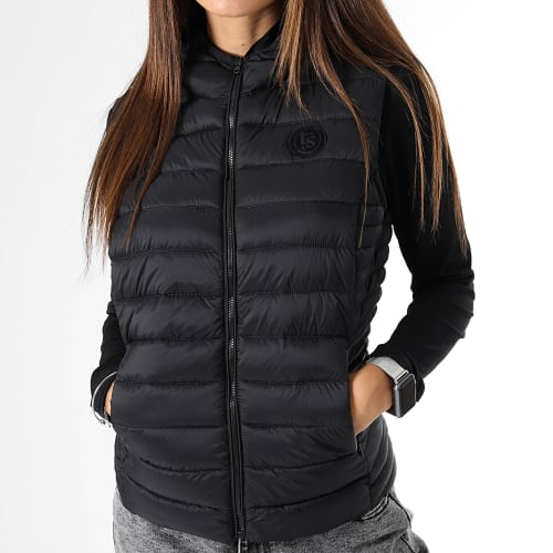 Doudoune Sans Manches A Capuche Femme Terry Noir
