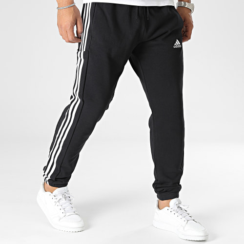 Pantalon Jogging A Bandes IC0050 Noir
