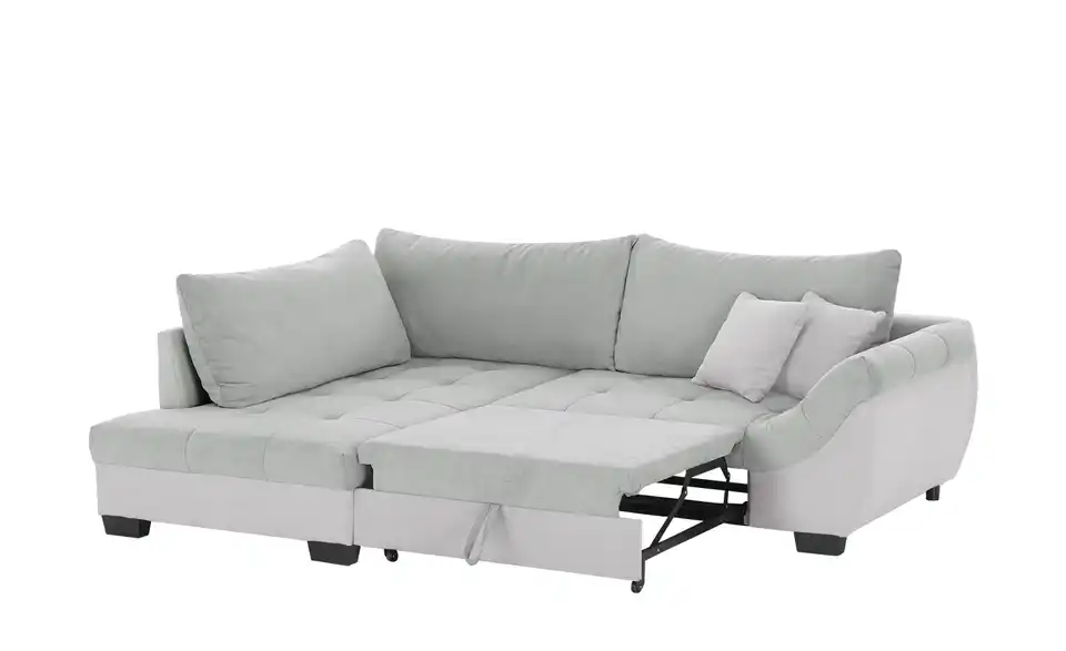 Ecksofa Krissy Grau, Silbergrau links